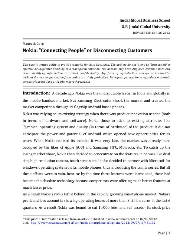 nokia company background essays